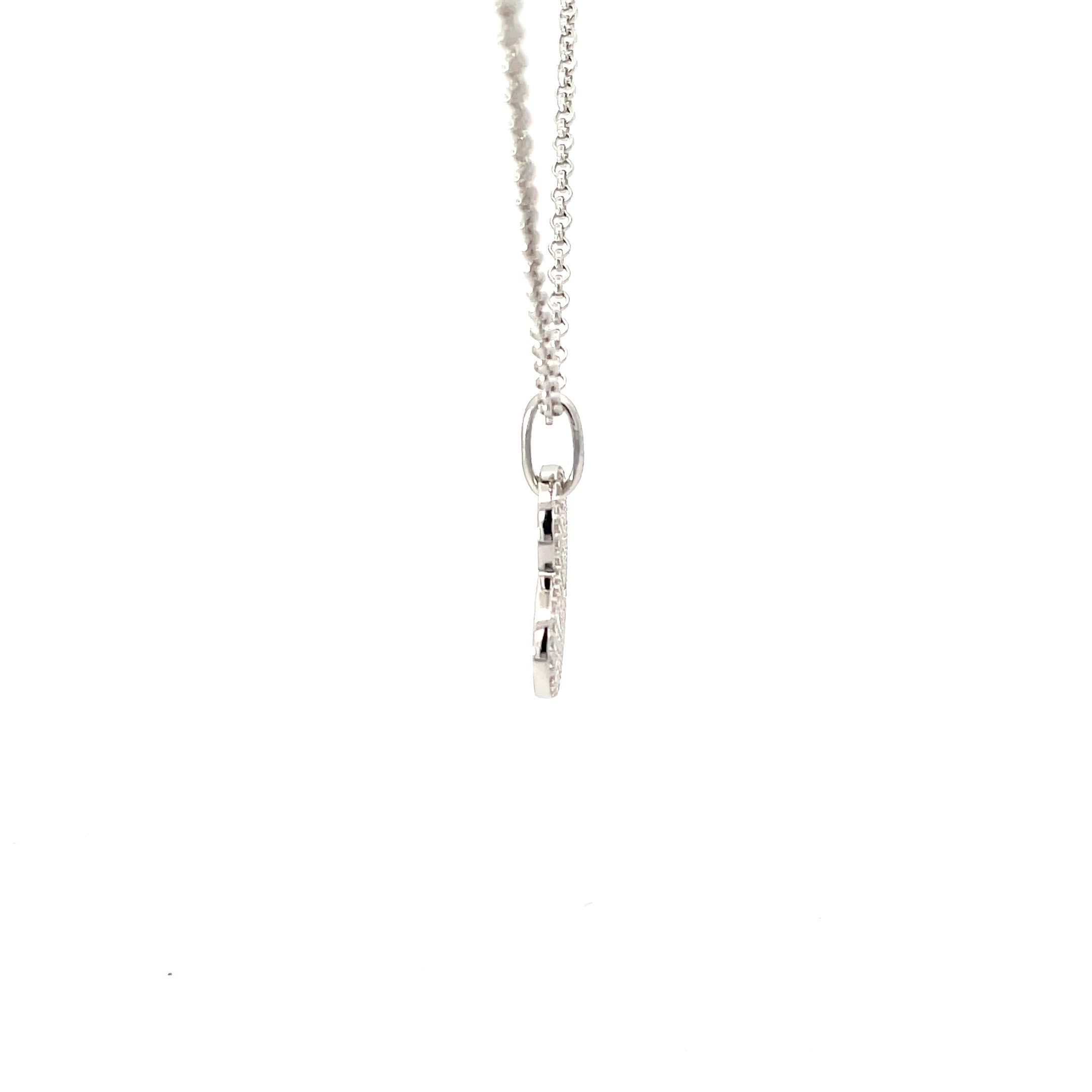ASYMMETRICAL HEART PENDANT NECKLACE