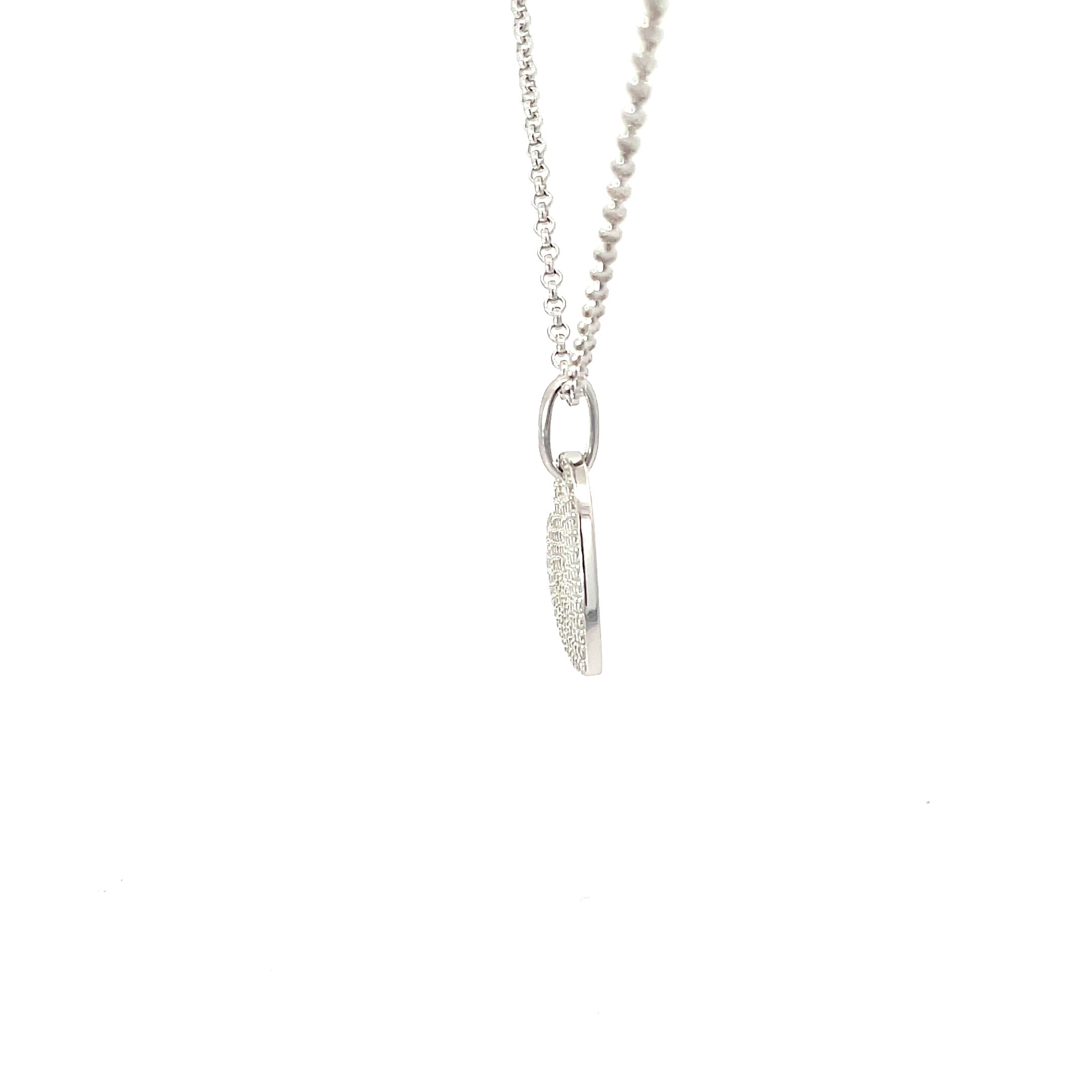 ASYMMETRICAL HEART PENDANT NECKLACE