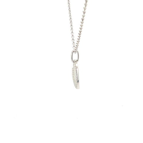 ASYMMETRICAL HEART PENDANT NECKLACE