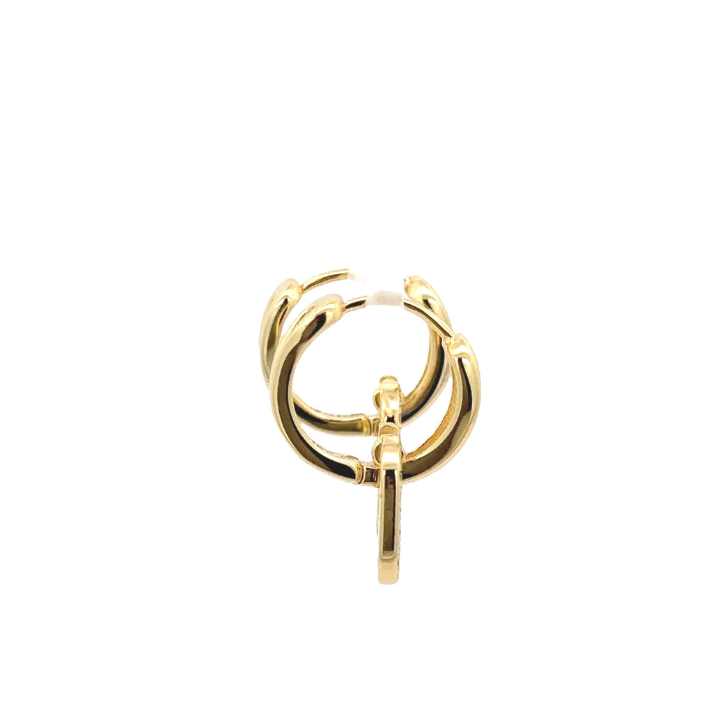 925 SILVER YELLOW RHODIUM EARRINGS