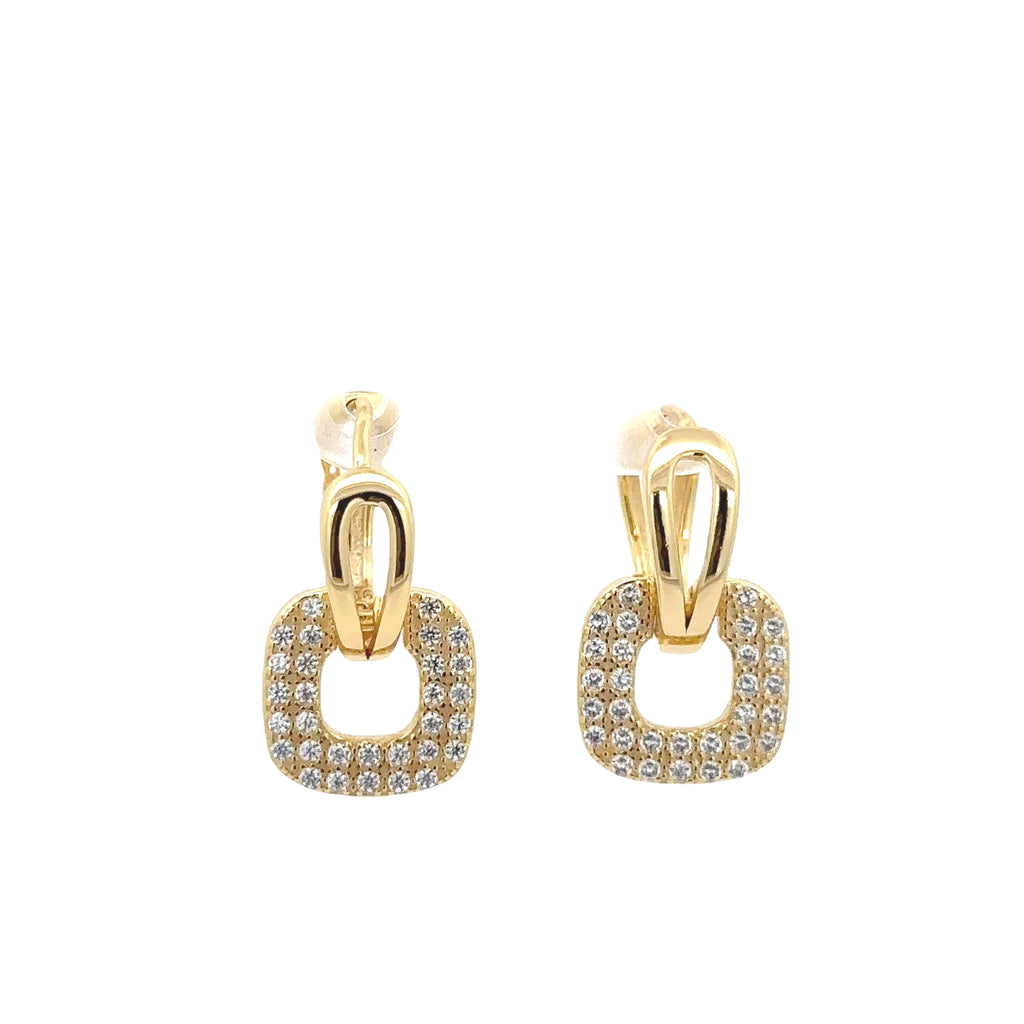 925 SILVER YELLOW RHODIUM EARRINGS