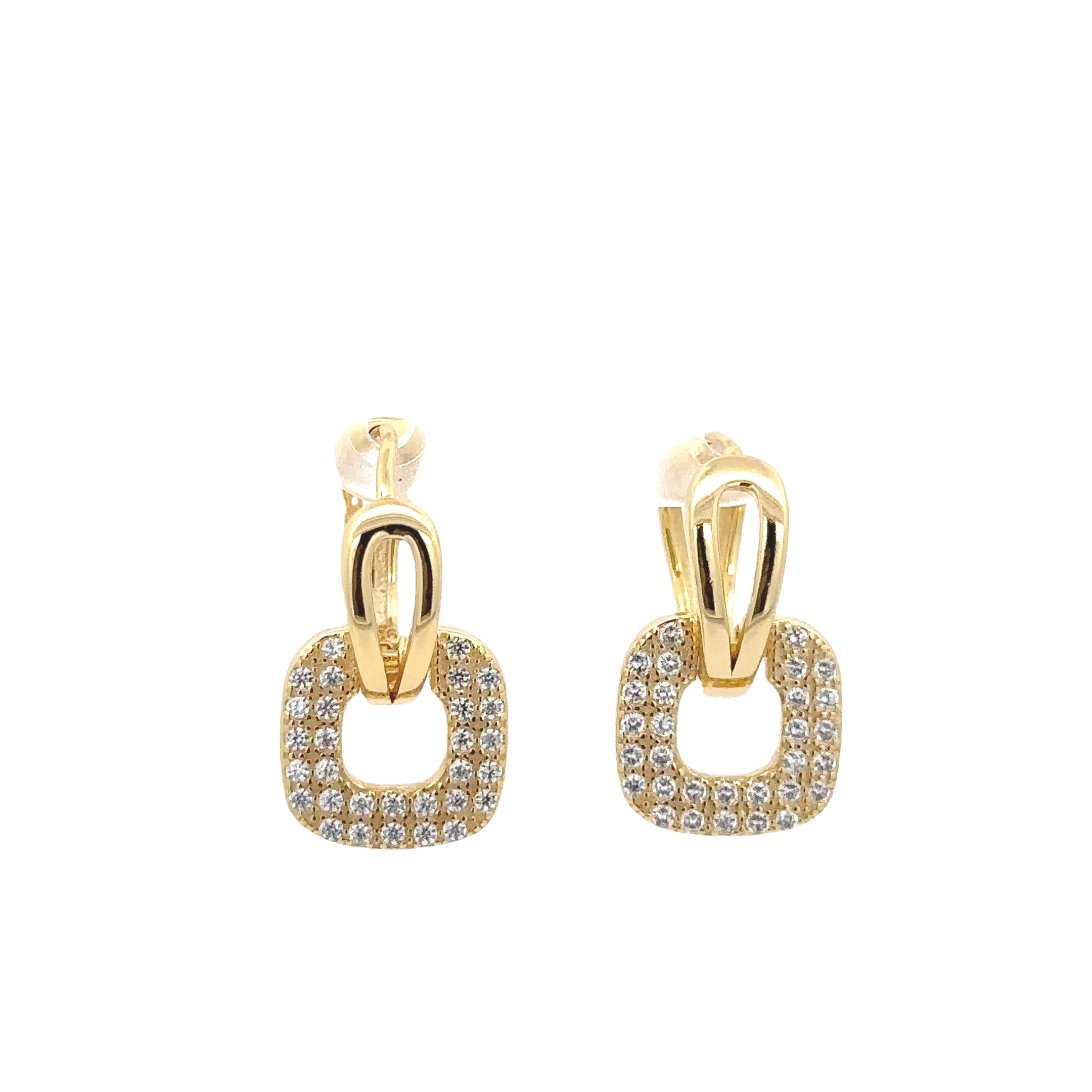 925 SILVER YELLOW RHODIUM EARRINGS