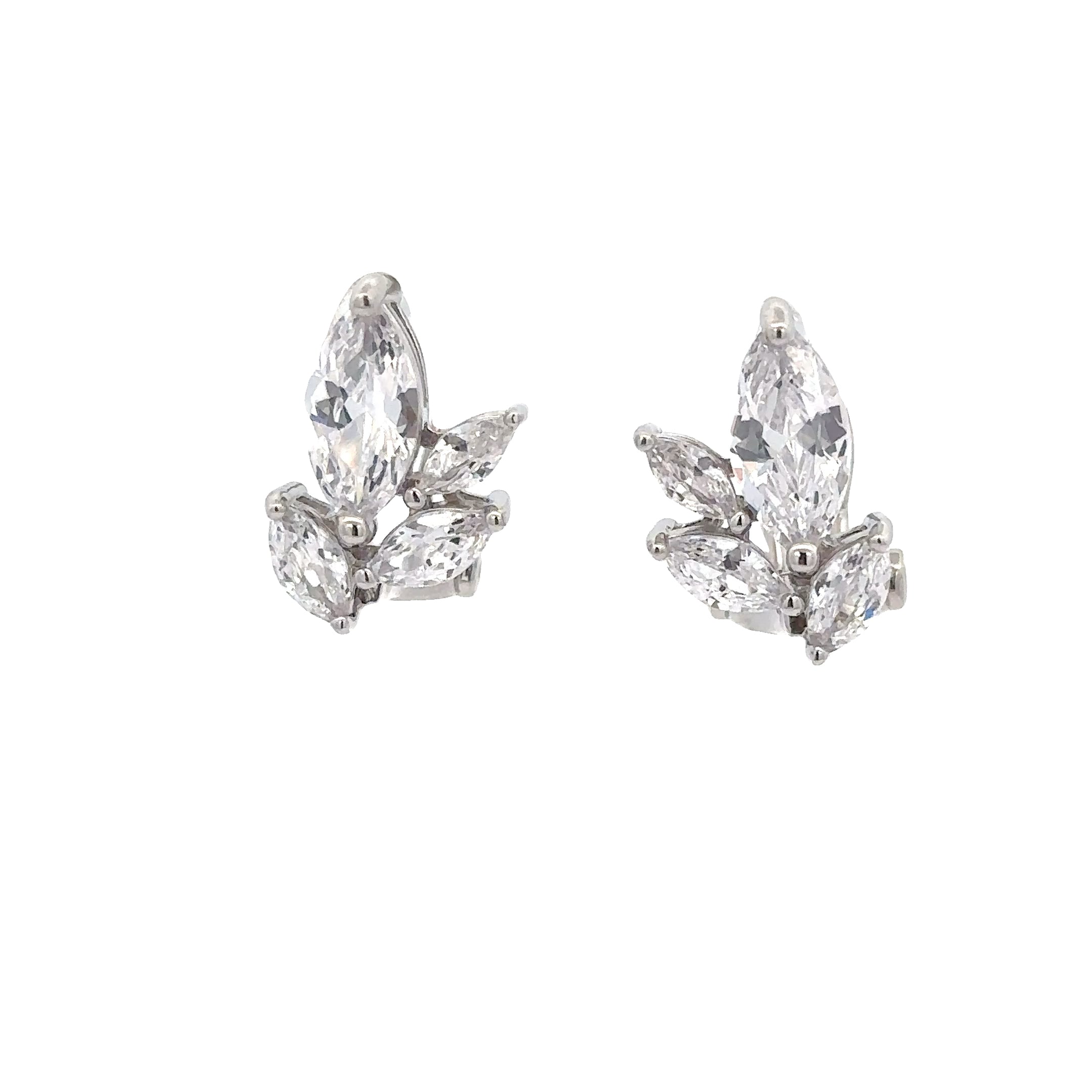 SILVER LEAF EARRINGS