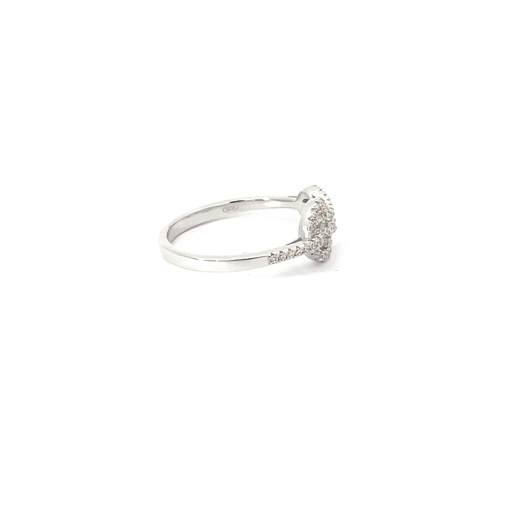 WHITE CHAIN RING 925