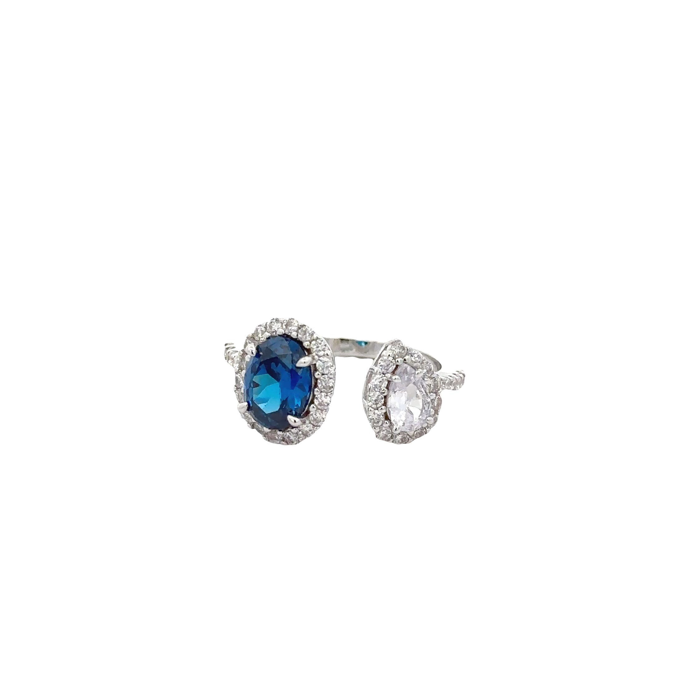 BLUE & WHITE DOUBLE STONE