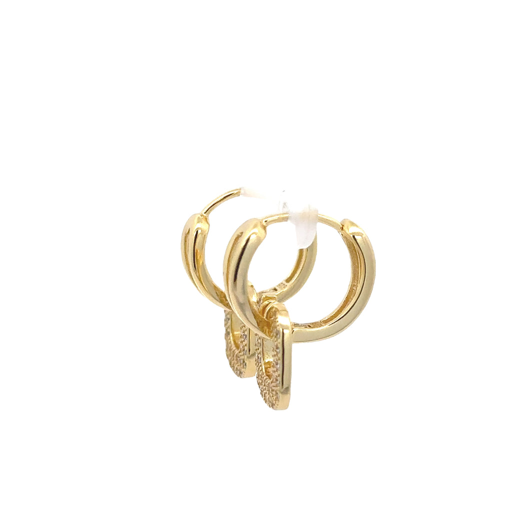 925 SILVER YELLOW RHODIUM EARRINGS