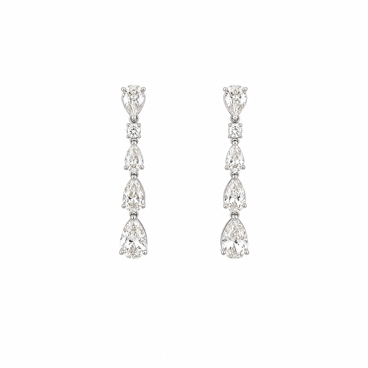 CRYSTAL CASCADE DROP EARRINGS