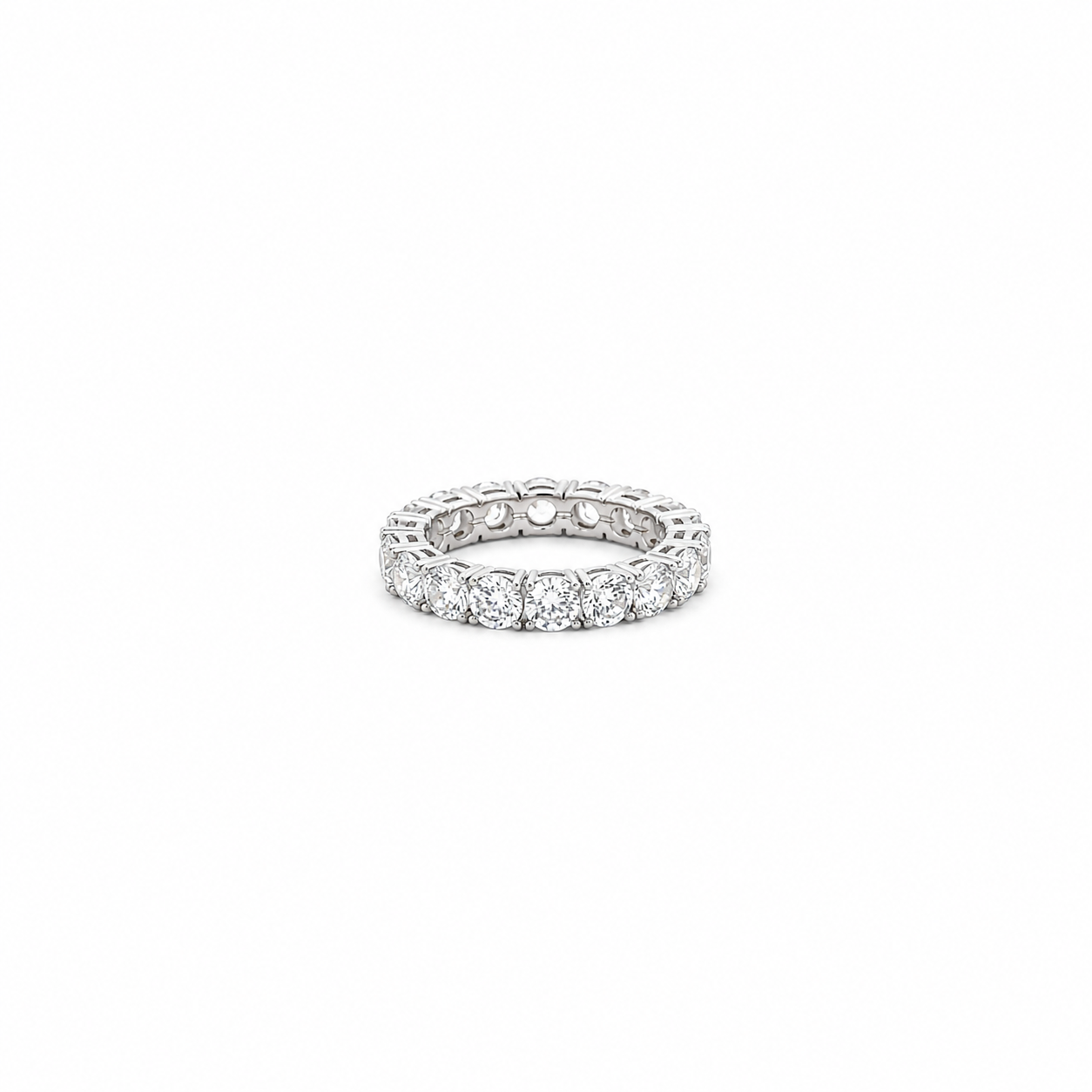 CLASSIC ETERNITY RING WITH ZIRCONIA IN 925 STERLING SILVER
