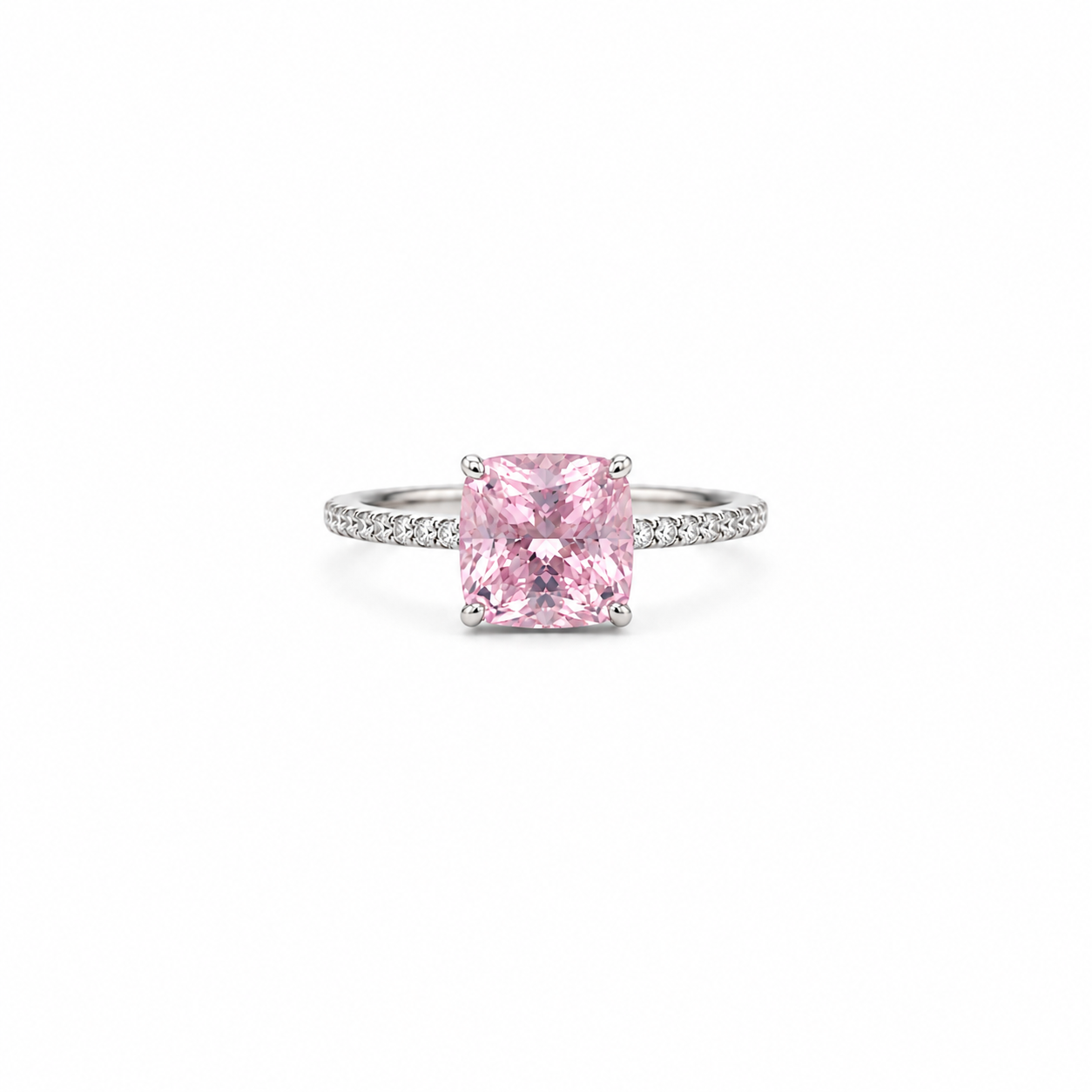 BLUSH ROYALE RING IN 925 STERLING SILVER & ZIRCONIA