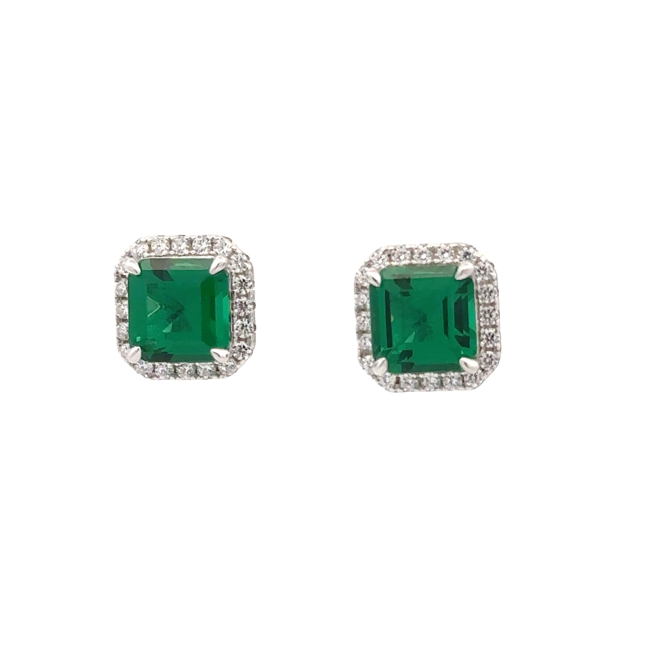 GREEN 925 EARRINGS
