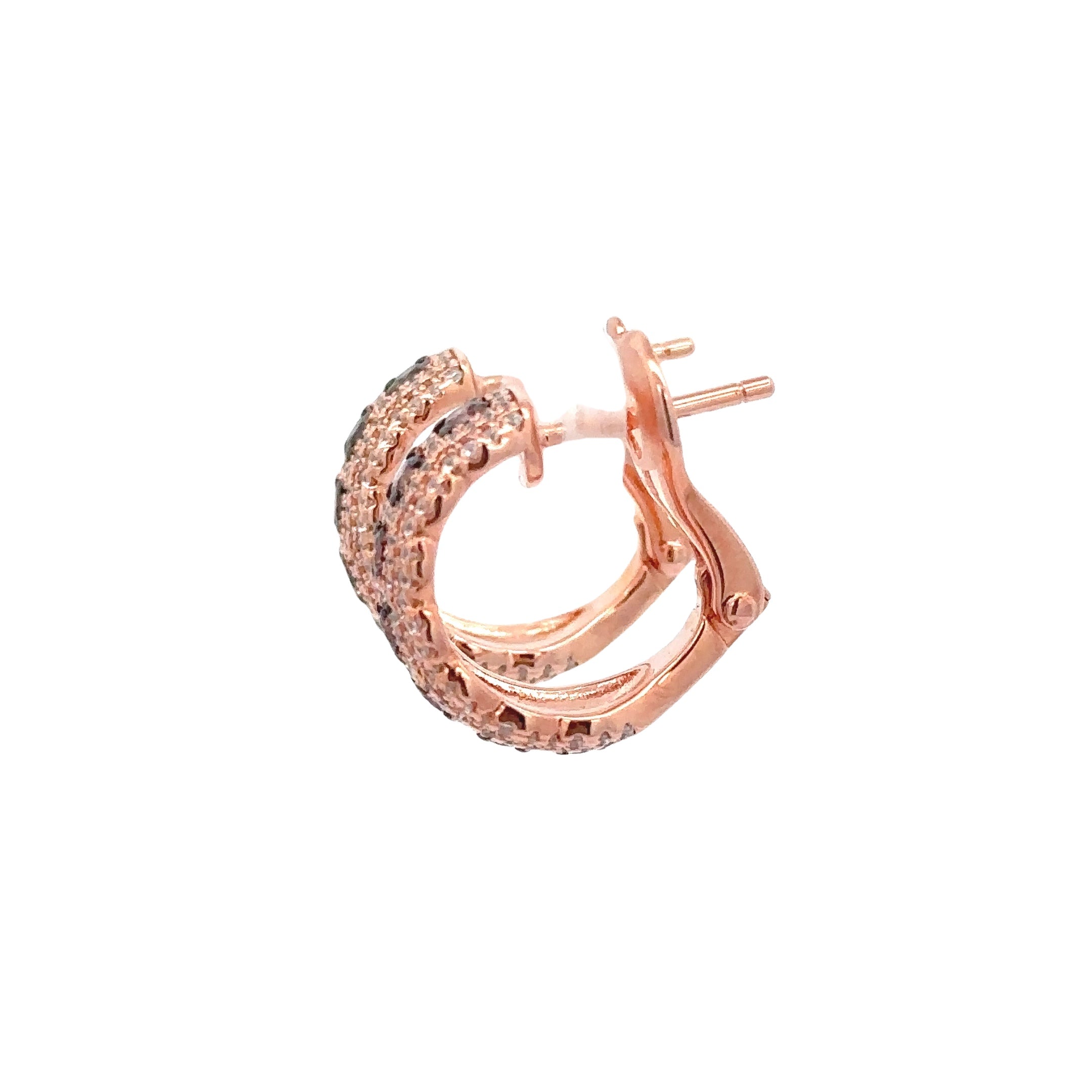 LIGHT BROWN ZIRCON EARRINGS