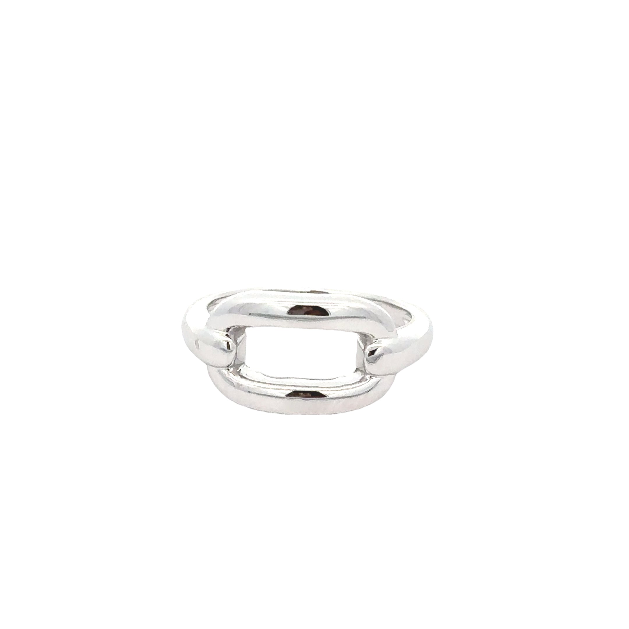 MODERN LINK RING IN 925 STERLING SILVER