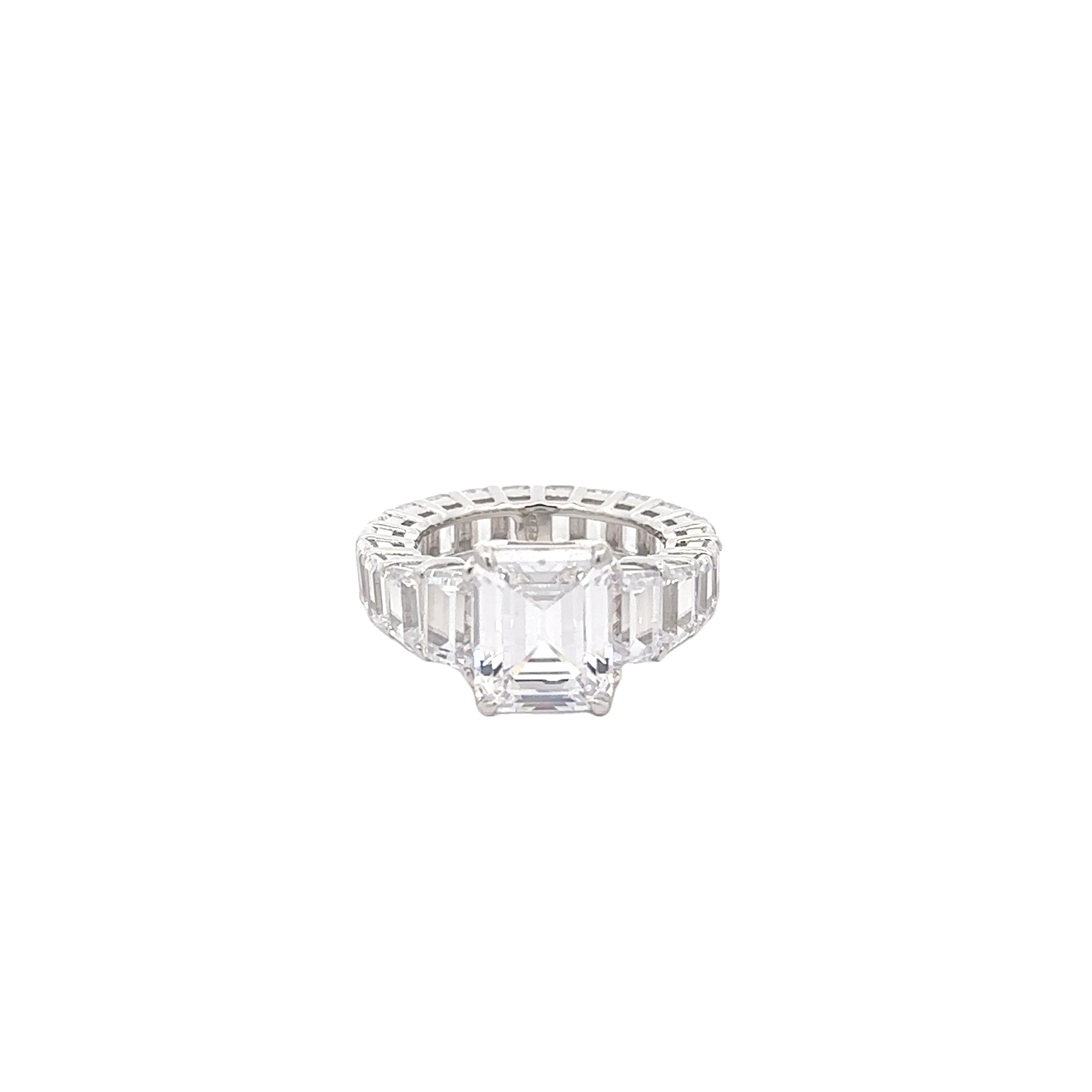 IMPERIAL RADIANCE RING IN 925 STERLING SILVER & ZIRCONIA