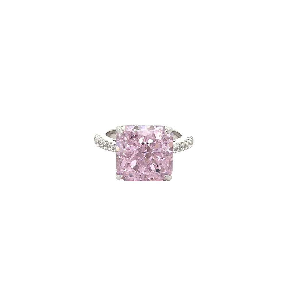 BLUSH ROYALE RING IN 925 STERLING SILVER & ZIRCONIA