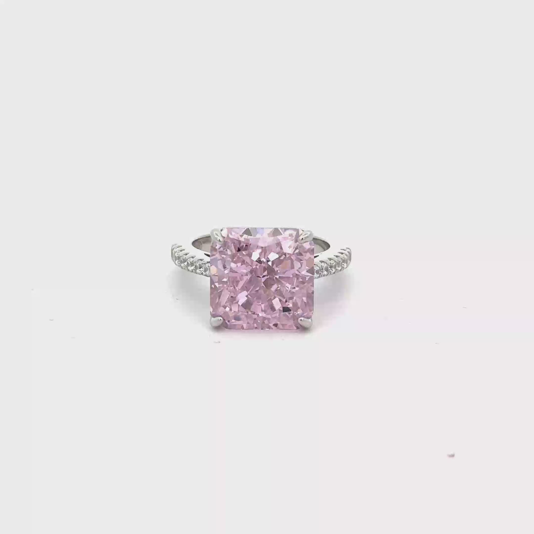 BLUSH ROYALE RING IN 925 STERLING SILVER & ZIRCONIA