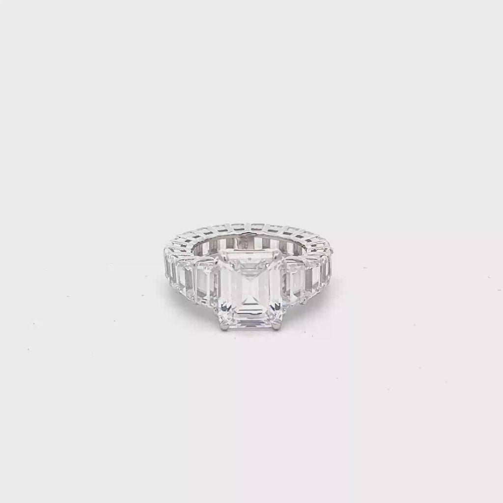 IMPERIAL RADIANCE RING IN 925 STERLING SILVER & ZIRCONIA