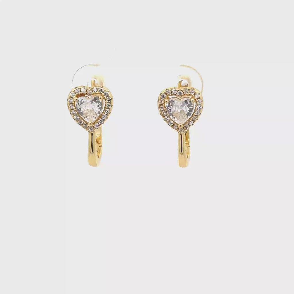 925 HEART MINI EARRINGS