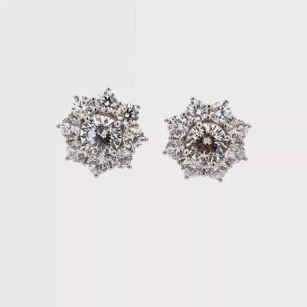 925 FLOWER EARRINGS